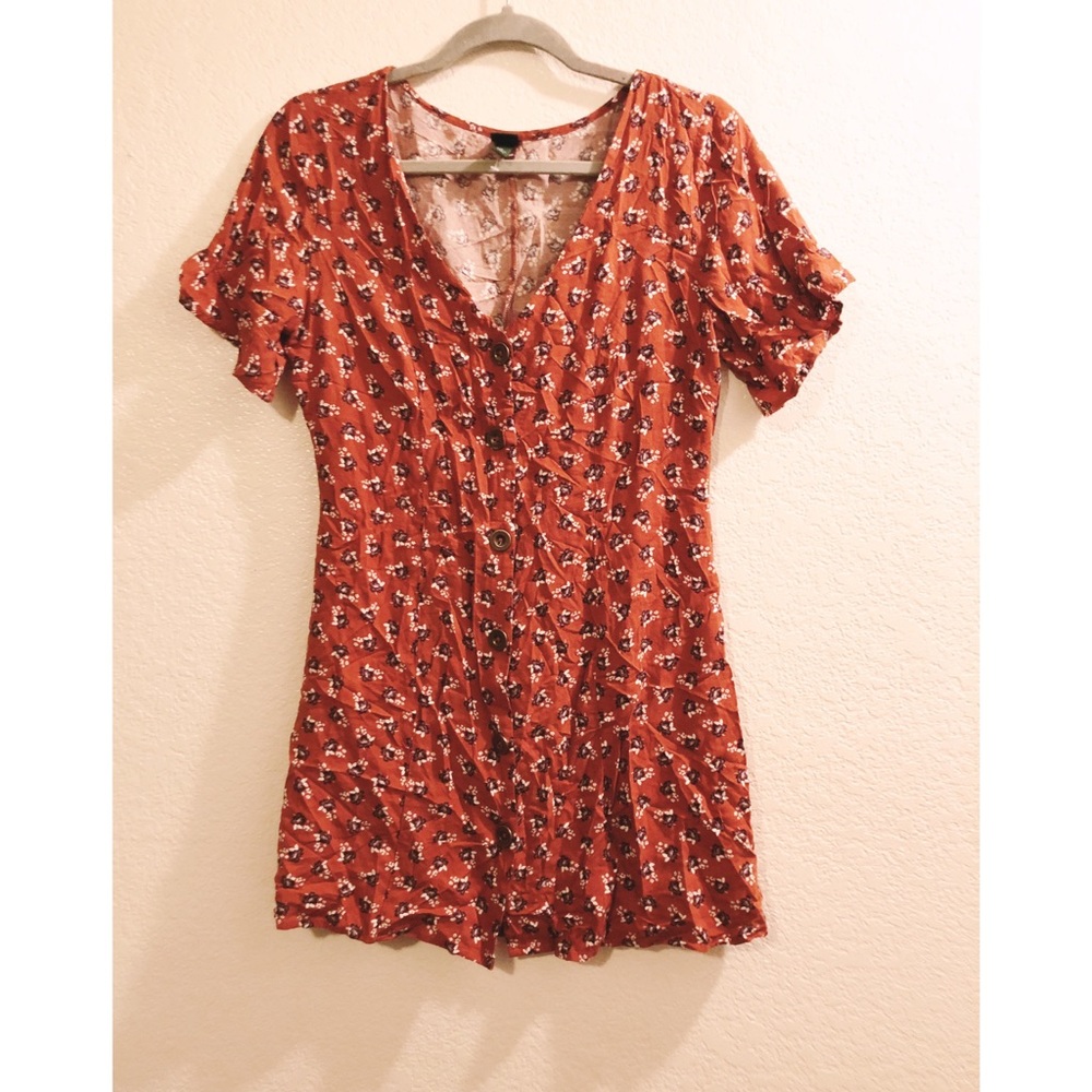 Wild Fable floral button up blouse